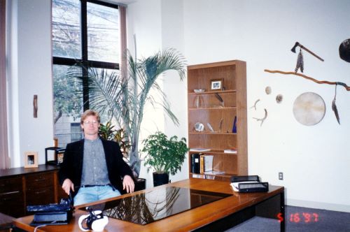 Zim in his office